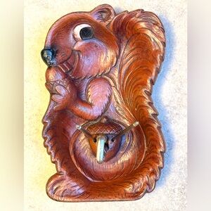 Vintage Squirrel Nut Bowl with Nutcracker & 2 picks